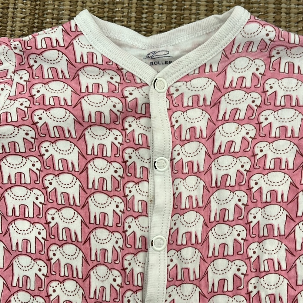 Roller Rabbit Hathi Footie - Picture 2 of 2